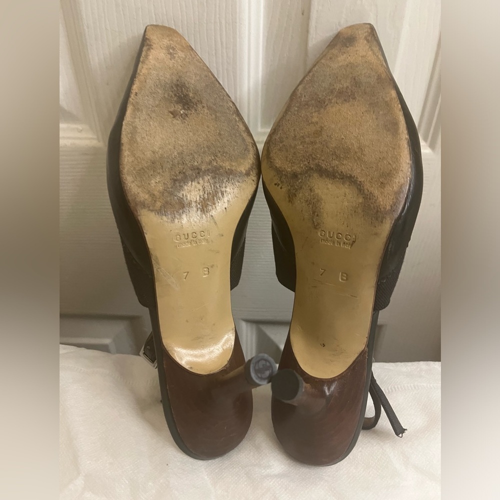 Gucci slingback sandals size 7B - Picture 13 of 13